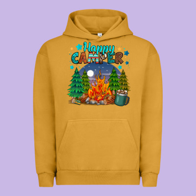 Happy Camper Urban Hoodie Designed By Maliassmallbusiness