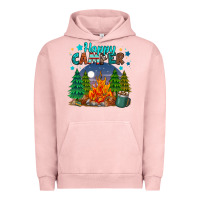 Pigment Salmon happy camper Urban Hoodie - MaliasSmallBusiness