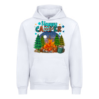 White happy camper Urban Hoodie - MaliasSmallBusiness