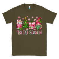 Army Green pink christmas 'tis the season gnome Classic Tee - Zillion Design Studio