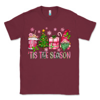 Burgundy pink christmas 'tis the season gnome Classic Tee - Zillion Design Studio