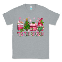 Heather Grey pink christmas 'tis the season gnome Classic Tee - Zillion Design Studio