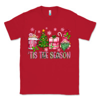 Red pink christmas 'tis the season gnome Classic Tee - Zillion Design Studio