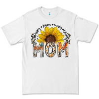 White mom sunflower Premium Tee - RacoonDesign
