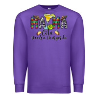 Purple Mama Cita Needs a Margarita Premium Sweatshirt - CowhideDigitalArt
