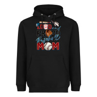 Black loud and proud baseball mom Heavyweight Hoodie - Zillion Design Studio