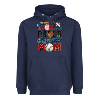 Navy loud and proud baseball mom Heavyweight Hoodie - Zillion Design Studio