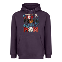 Plum loud and proud baseball mom Heavyweight Hoodie - Zillion Design Studio