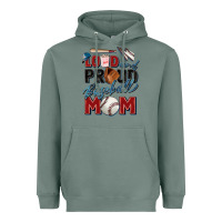 Sage loud and proud baseball mom Heavyweight Hoodie - Zillion Design Studio