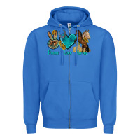 True Royal peace love horses tbw Zipper Hoodie - texasbilliewilder