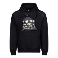 Black opinions on how i'm supposed to live my life Urban Hoodie - MaliasSmallBusiness