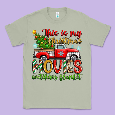 This Is My Christmas Movies Watching Blanket Classic Tee Designed By Zillion Design Studio