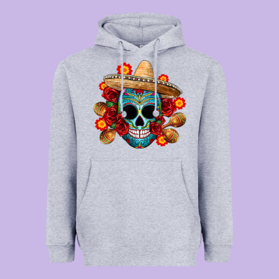 Mexico Skull Heavyweight Hoodie Designed By Cts Tumbler Store