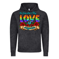 Vintage Black in valentines day love is everywhere Vintage Hoodie - AdoDesignShop