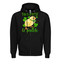 Black Too Cute To Pinch Chick Zipper Hoodie - RanaPortraitStore
