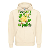 Sandshell Too Cute To Pinch Chick Zipper Hoodie - RanaPortraitStore