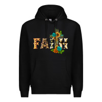 Black faith with cross Premium Hoodie - BarkalooDesign