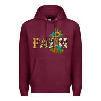 Burgundy faith with cross Premium Hoodie - BarkalooDesign