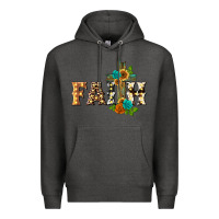 Charcoal Heather faith with cross Premium Hoodie - BarkalooDesign