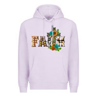 Lilac faith with cross Premium Hoodie - BarkalooDesign