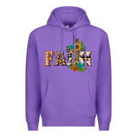 Purple faith with cross Premium Hoodie - BarkalooDesign