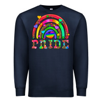 Navy lgbtq pride and rainbow Premium Sweatshirt - HRA Design Shop