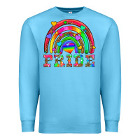 Ocean Blue lgbtq pride and rainbow Premium Sweatshirt - HRA Design Shop
