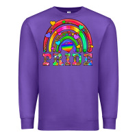 Purple lgbtq pride and rainbow Premium Sweatshirt - HRA Design Shop