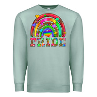 Seafoam lgbtq pride and rainbow Premium Sweatshirt - HRA Design Shop