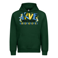 Forest Green love dose count chromosomes Urban Hoodie - MaliasSmallBusiness