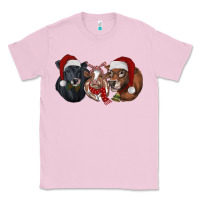 Bubblegum Pink Christmas Cows Classic Tee - RanaPortraitStore