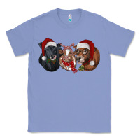 Colony Blue Christmas Cows Classic Tee - RanaPortraitStore