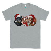 Heather Grey Christmas Cows Classic Tee - RanaPortraitStore