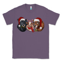 Lavender Christmas Cows Classic Tee - RanaPortraitStore
