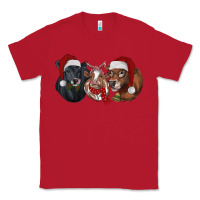 Red Christmas Cows Classic Tee - RanaPortraitStore