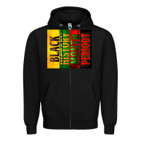 Black black history month periodt Zipper Hoodie - Zillion Design Studio
