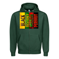 Sports Green black history month periodt Zipper Hoodie - Zillion Design Studio