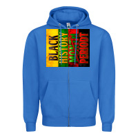 True Royal black history month periodt Zipper Hoodie - Zillion Design Studio