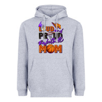 Heather Grey loud and proud basketball mom Heavyweight Hoodie - Zillion Design Studio