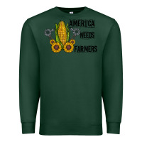 Sports Green america needs farmers Premium Sweatshirt - CowhideDigitalArt