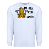 White america needs farmers Premium Sweatshirt - CowhideDigitalArt
