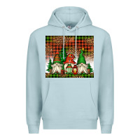 Blue Mist Christmas gnomes Premium Hoodie - Jasminsmagicworld