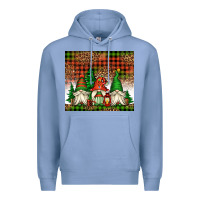 Colony Blue Christmas gnomes Premium Hoodie - Jasminsmagicworld