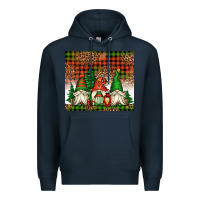 Navy Christmas gnomes Premium Hoodie - Jasminsmagicworld