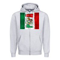 Heather Grey mexico papa Zipper Hoodie - Zillion Design Studio