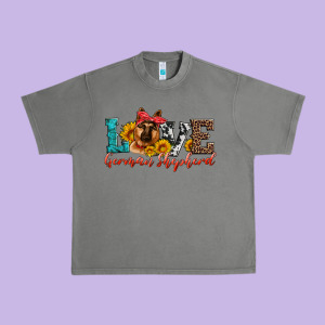 Love German Shepherd Urban Heavy Tee Designed By Artiststas