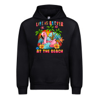 Black life is better at the beach Urban Hoodie - MaliasSmallBusiness