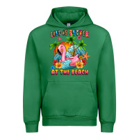 Emerald life is better at the beach Urban Hoodie - MaliasSmallBusiness