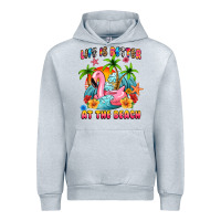 Heather Grey life is better at the beach Urban Hoodie - MaliasSmallBusiness