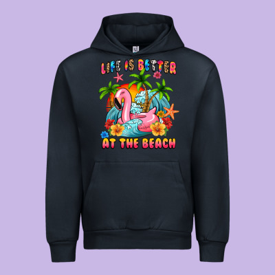Life Is Better At The Beach Urban Hoodie Designed By Maliassmallbusiness